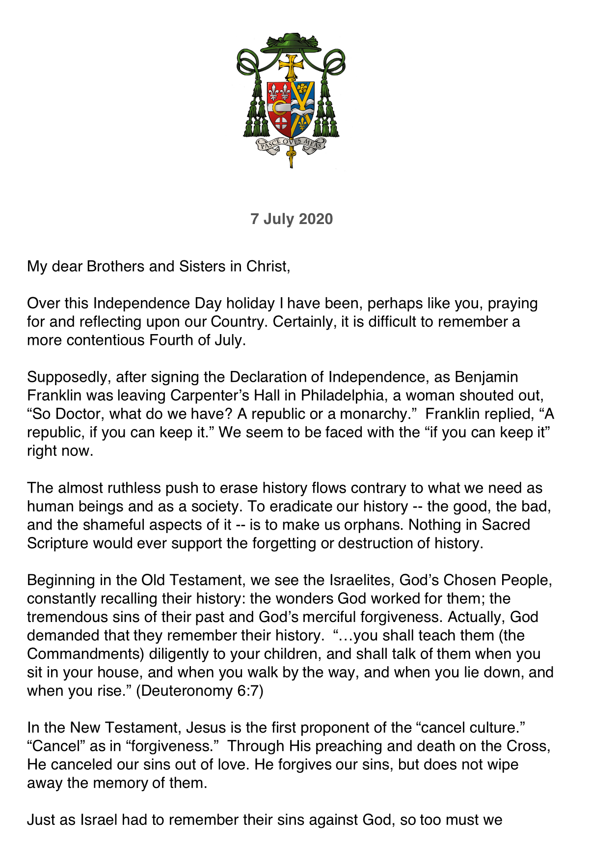 Bishop Letter